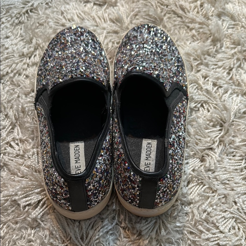 Steve Madden Glittery Slip-On Sneakers